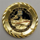 US Coast Guard reserves USCG Security Detachment MIlitary Challenge Coin Gold