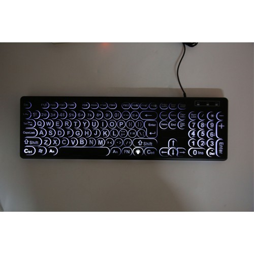 Backlit Large Print Keyboard Light Up Keyboard USB Wired Lighted GHB - Picture 13 of 23