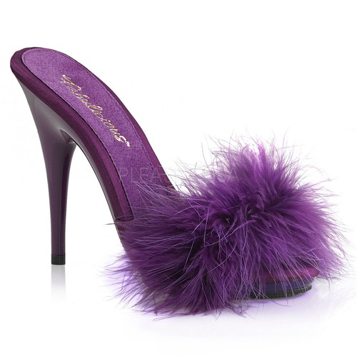 Marabou Fur Sandals Shoes 