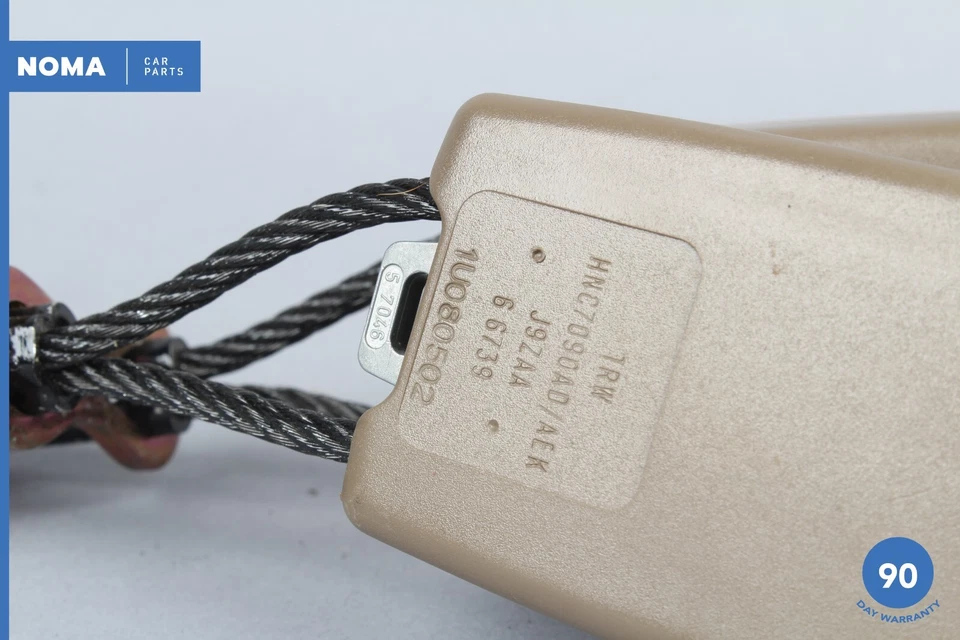 Оригинальная задняя левая и центральная двойная пряжка ремня безопасности 98-03 Jaguar XJ8 XJR X308 AEK - Изображение 4 из 4