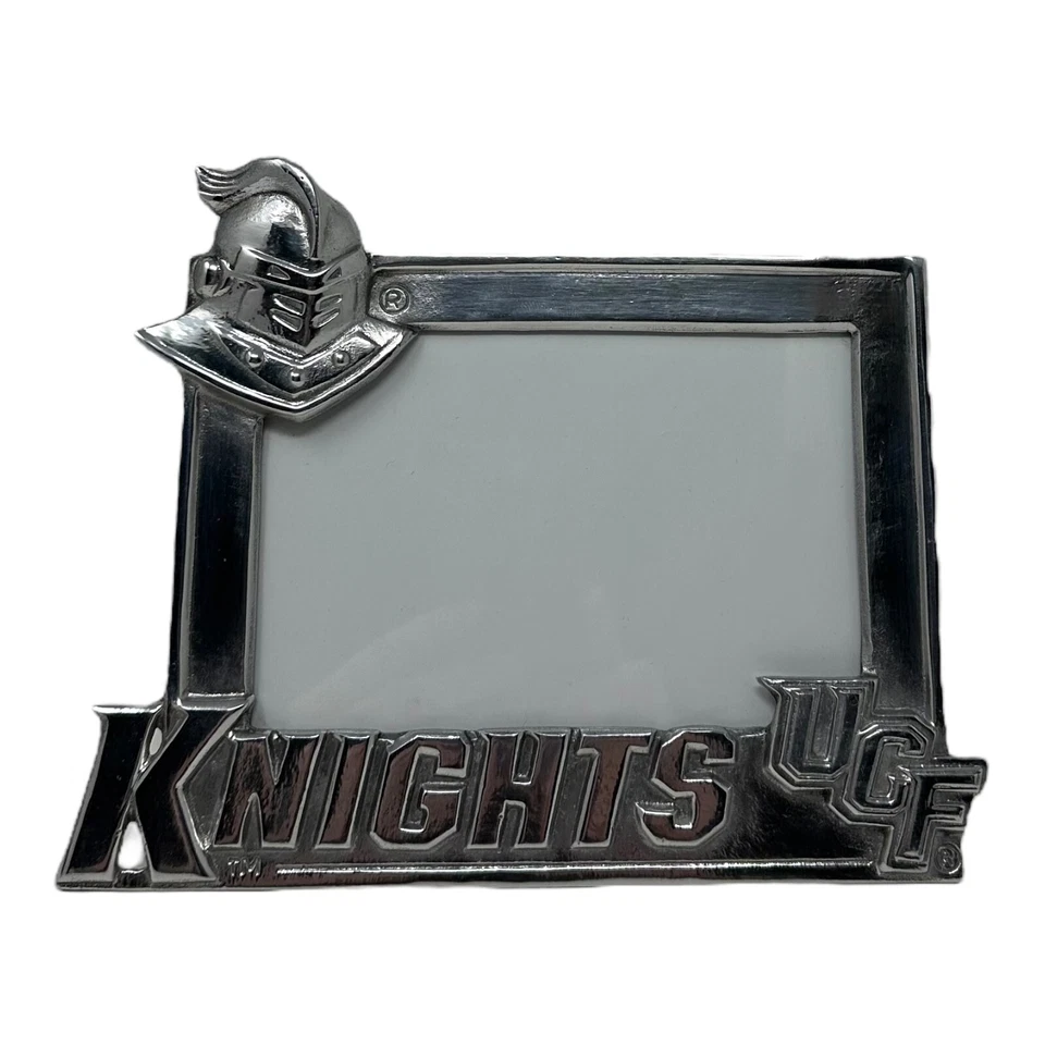 VTG Arthur Court UCF Knights Silver Metal Picture Frame 4x6 Photo Licensed RARE - Image 2 of 4