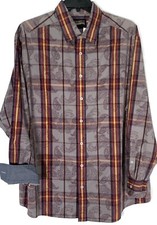 Cremieux Premium Long Sleeve Shirt XLT Grey Multi Paisley NWT Beautiful 