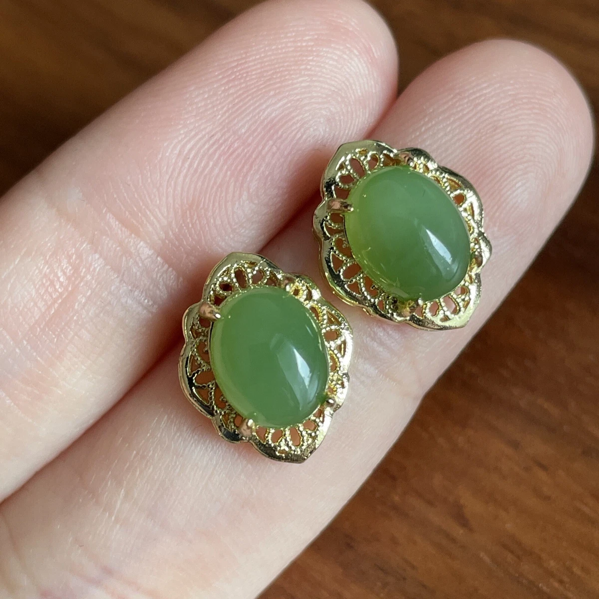 Jade earrings cheap