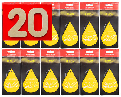 20 x Auto Lufterfrischer Zitronenduft Autochoice - Home Car Van Duft