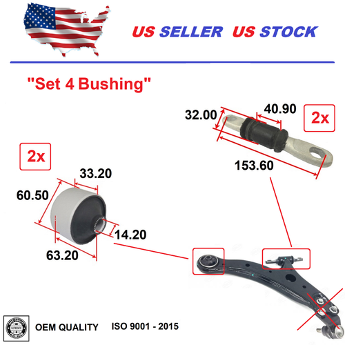 Control Arm Bushing Set For Toyota SIENNA 2011 2020 OE Quality eBay