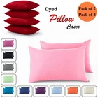 2, 4 x Pillow Case 100% Poly Cotton Super Soft Bedroom Pair Pack Pillow Cover