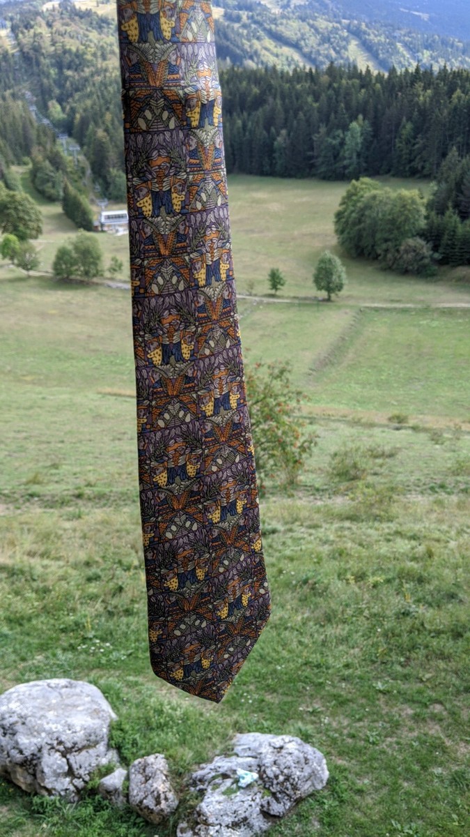 Cravate Vintage HERMÈS En Soie 100% - Référence 7403PA - Fabriquée En France - Occasion En Bon état