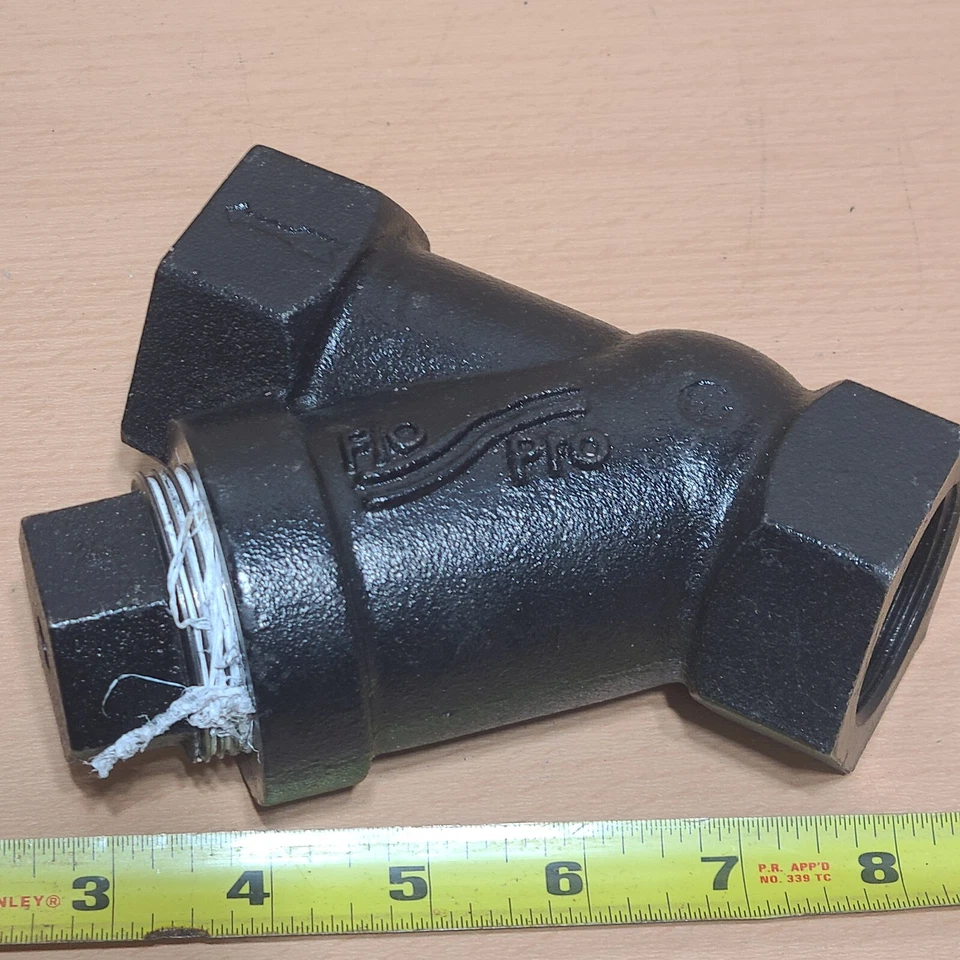 Flo Pro 1.25" Cast Iron Ball Check Valve FPBVA125 with Anti Siphon Plug FPASV15 - Image 4 of 4