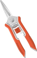 FLORA GUARD Pruning Shears with Zinc Alloy Handle, 6.5 Inch Garden Shears