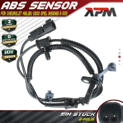 1x ABS Sensor Hinterachse Links für Chevrolet Malibu V300 Opel Insignia A G09