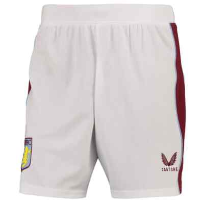 Aston Villa Football Shorts Mens 2XL Castore Home Kit Shirt UK