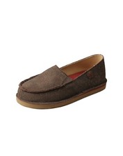 Twisted X Casual Shoes Girls Loafer Slip On Chocolate Shimmer YCL0003 Size 13.5