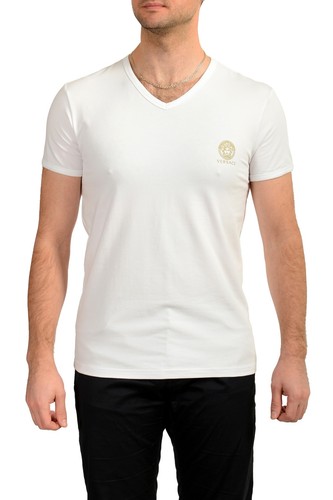 Kenneth Cole Men's 3-Pack V-Neck T-Shirts - Premium Cotton, White Basic Tees (Size L) - View #4