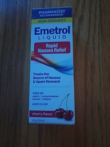 Emetrol Non-Drowsy Nausea Relief - Liquid Nausea Medicine for Upset Stomach