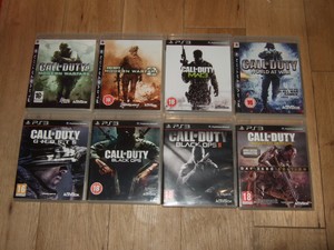Call Of Duty Ps3 Bundle 8 Games Modern Warfare Black Ops 1 2 World At War Ghosts Ebay