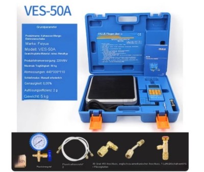 Elektronische Waage VES-50A/50B / ElektronischeWaagezumBefüllen Von Kältemitteln