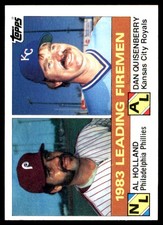 1983 Leading Firemen (Al Holland / Dan Quisenberry) LL 1984 Topps #138 MLB READ