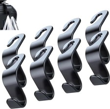 Car Seat Headrest Hook 4 Pack Hanger Storage Organizer Universal for Handbag Pur