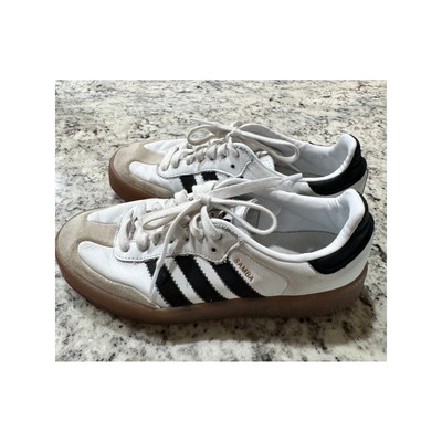 Adidas Samba Rose White Black Gum Platform Sneakers Womens 7.5 JI1349 | eBay