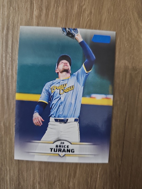 2025 Topps Stadium Club - Brice Turang #193 Blue Foil