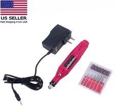 File Nail Drill Art Electric Manicure Pedicure Kit Machine Acrylic Portable Set