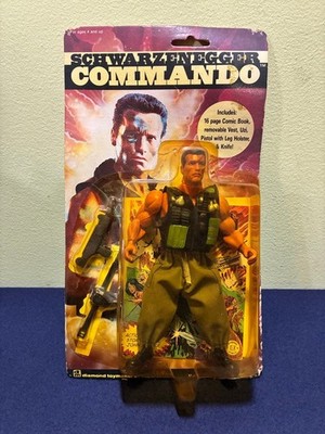 Commando Schwarzenegger Action Figure with Comic 1985 collection hobby limited