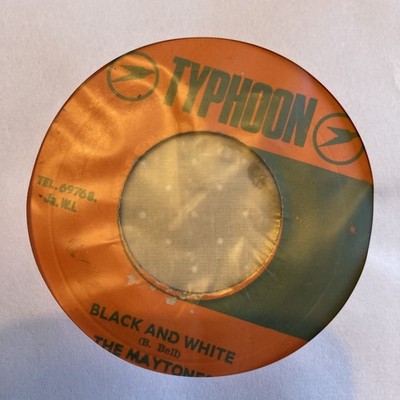 THE MAYTONES - black and white REGGAE ska 45 7  single typhoon 1972 ex- cond
