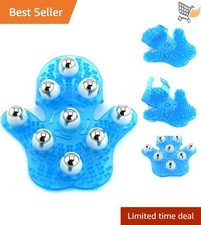 Body Massage Glove Palm Shaped Plastic Metal Roller 360  for Relaxation