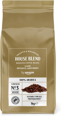 House Blend Coffee Beans, Medium Roast, 1Kg, Rainforest Alliance Certified