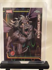 2026 Topps Chrome Marvel Comics Evangeline #117 Black Wave Refractor Alpha 1/10