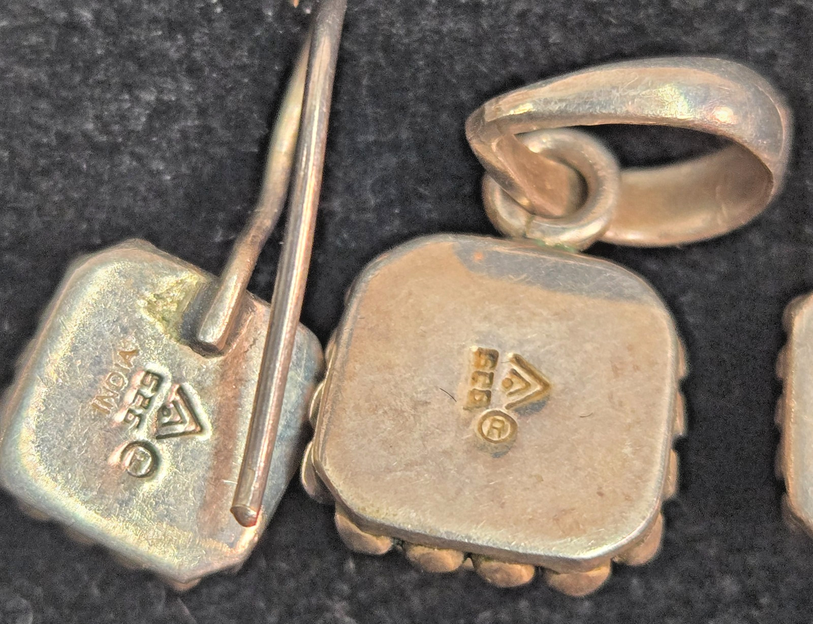 Silpada 925 Sterling Button Frame Freshwater Pear… - image 5