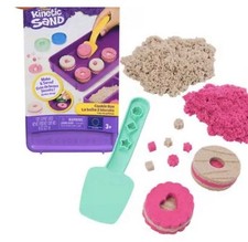 Kinetic Sand Cookie Making Box Kit - Includes 2 Colors  3 Accessories