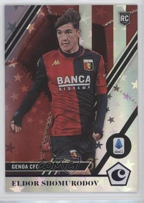 2020 Panini Chronicles Base Serie A Purple Astro Eldor Shomurodov Rookie RC 2d0