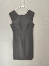 The Limited Dress Womens 8 Gray Sleeveless Sheath Career Office Classic Fitted