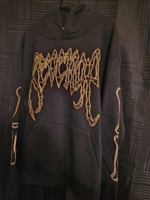 Revenge Crossbones Skull Black Hoodie XXL - City Morgue Zillakami