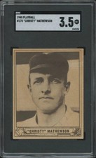Christy Mathewson Cards and Autograph Guide 40