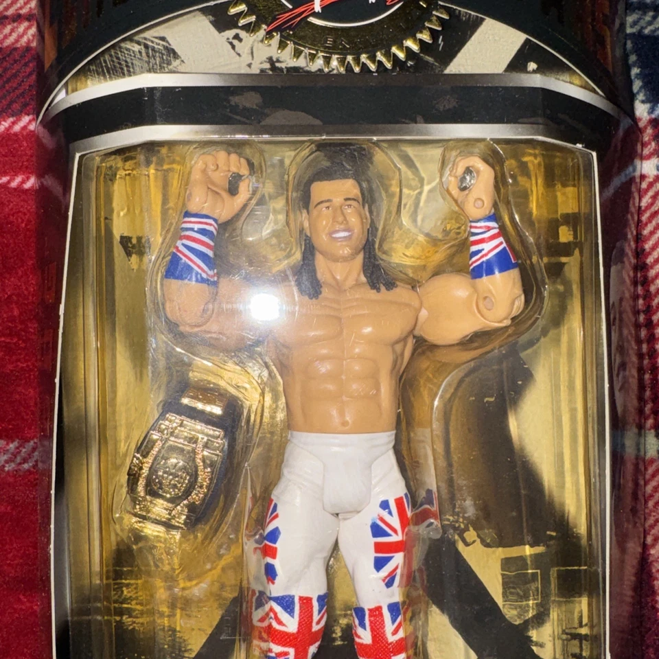 FIGURA BULLDOG BRITÁNICO SERIE 7 SUPERESTRELLAS CLÁSICAS DE LA WWE JAKKS PACIFIC NUEVO Foto 2 de 3