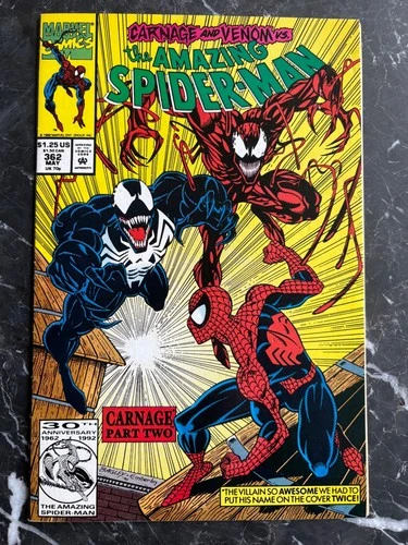 Amazing Spider-Man #362 (1992) 2nd APP Carnage VG/FN 5.0