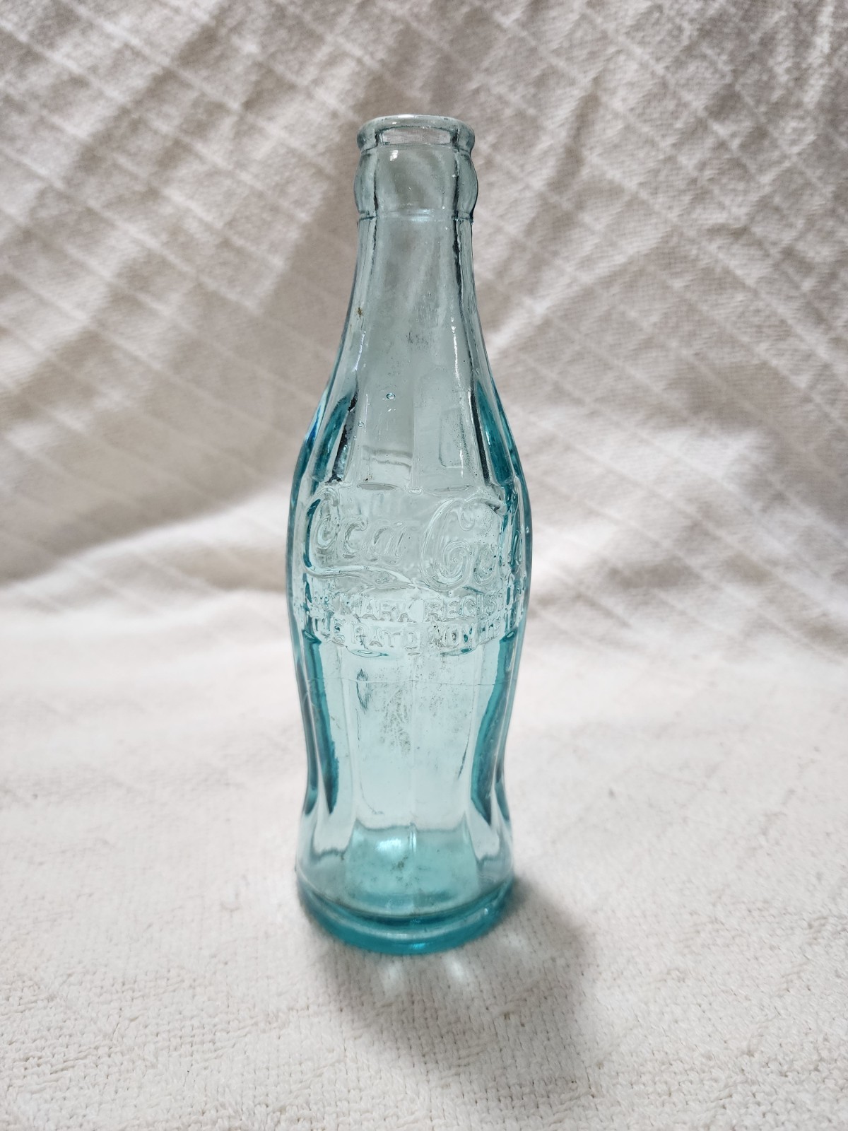 Rare Antique Dark Blue Coca-Cola Hobble Skirt Bottle Nov 16, 1915 No city Listed