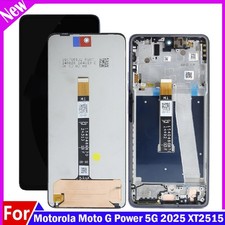 New For Moto G Power 5G 2025 XT2515-1 XT2515-2 LCD Touch Screen Digitizer Frame