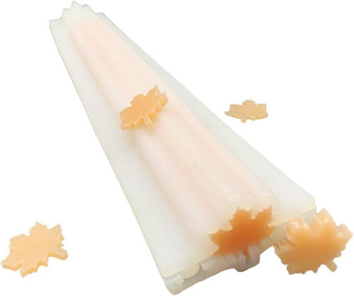 Maple Leave Tube Column Silicone Soap Candle Mold Embed Soap Making Supplies Sil
