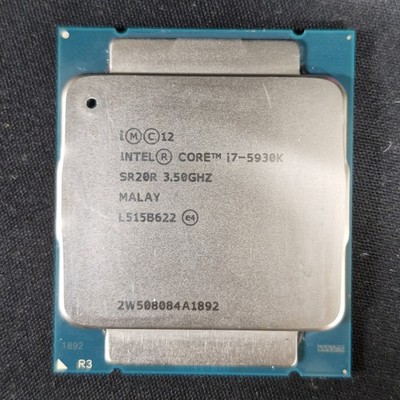 Intel Core i7-5930K SR20R: LGA2011-3 6C/12HT 3.5GHz 3.7Ghz/Turbo 15M/L3 140W/TDP