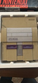 Nintendo Super NES Super Set SNES Console w/ Super Mario World, Controllers, Box