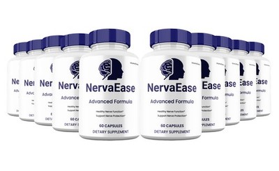 NervaEase Capsules, Max Strength. Nerva Ease Cognitive Supplement (10 Pack)