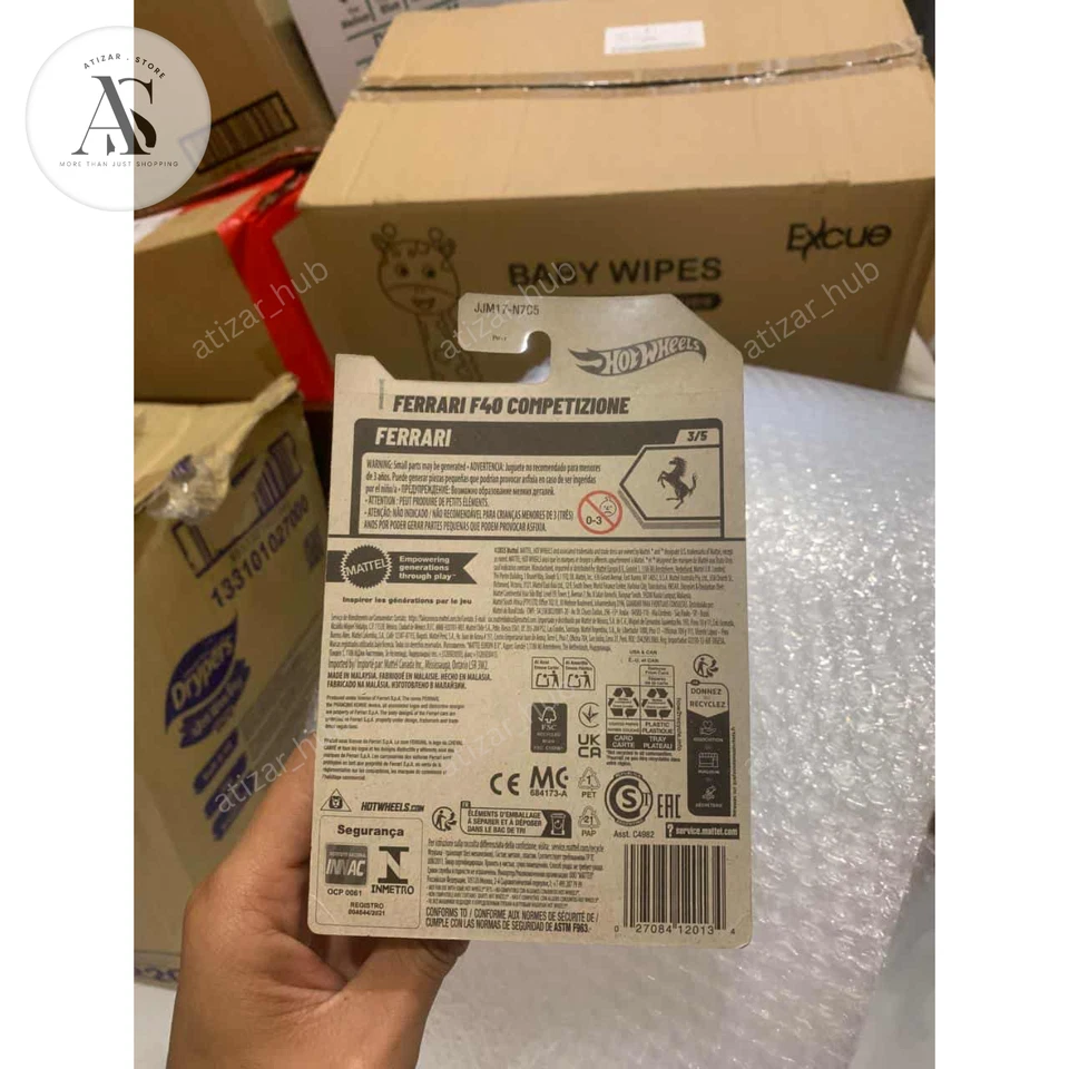 2026 Hot Wheels Super Treasure Hunt Ferrari F40 Competizione STH Long Card - Image 4 of 4