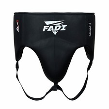 FADI SPORTS A1 Leather Groin Guard Cup Boxing MMA Muay Thai Black Small