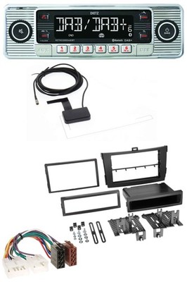 Dietz Bluetooth USB MP3 DAB Autoradio für Toyota Corolla ab 2009 schwarz