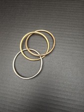 3 Color Bangle Metal Bracelet Set/ Silver/ Gold/ Copper rings