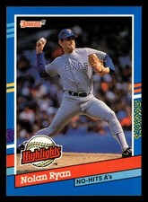 Nolan Ryan 1991 Donruss #BC-3b Texas Rangers FREE SHIPPING *089
