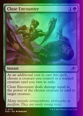 MTG Magic the Gathering Close Encounter (176/426) Edge of Eternities NM FOIL